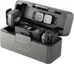DJI Mic 3 wireless microphone system with compact storage case front view