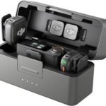 DJI Mic 3 wireless microphone system with compact storage case front view