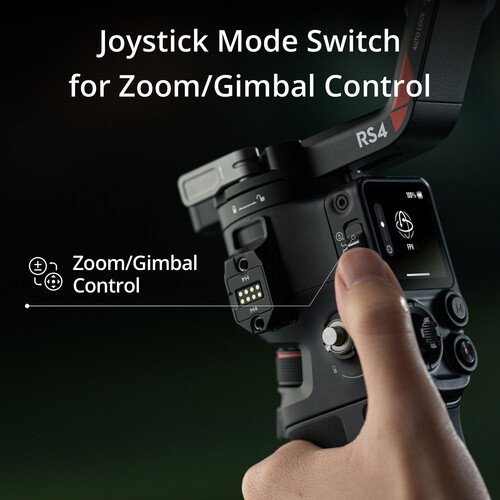 DJI RS 4 Standard gimbal stabilizer zoom view