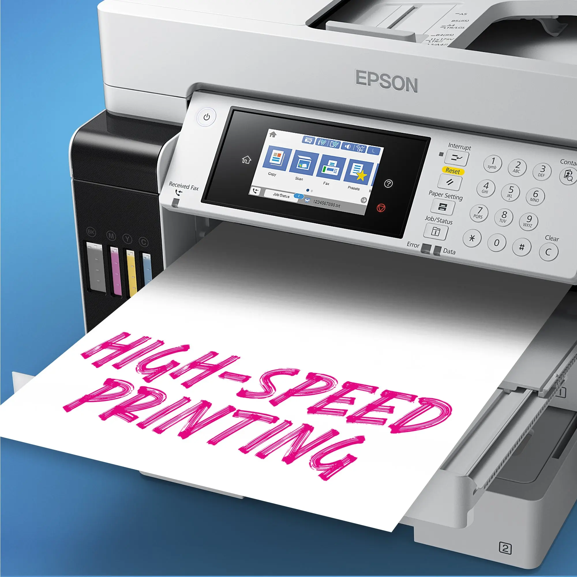 Epson EcoTank L15180 Inkjet Printer printing view