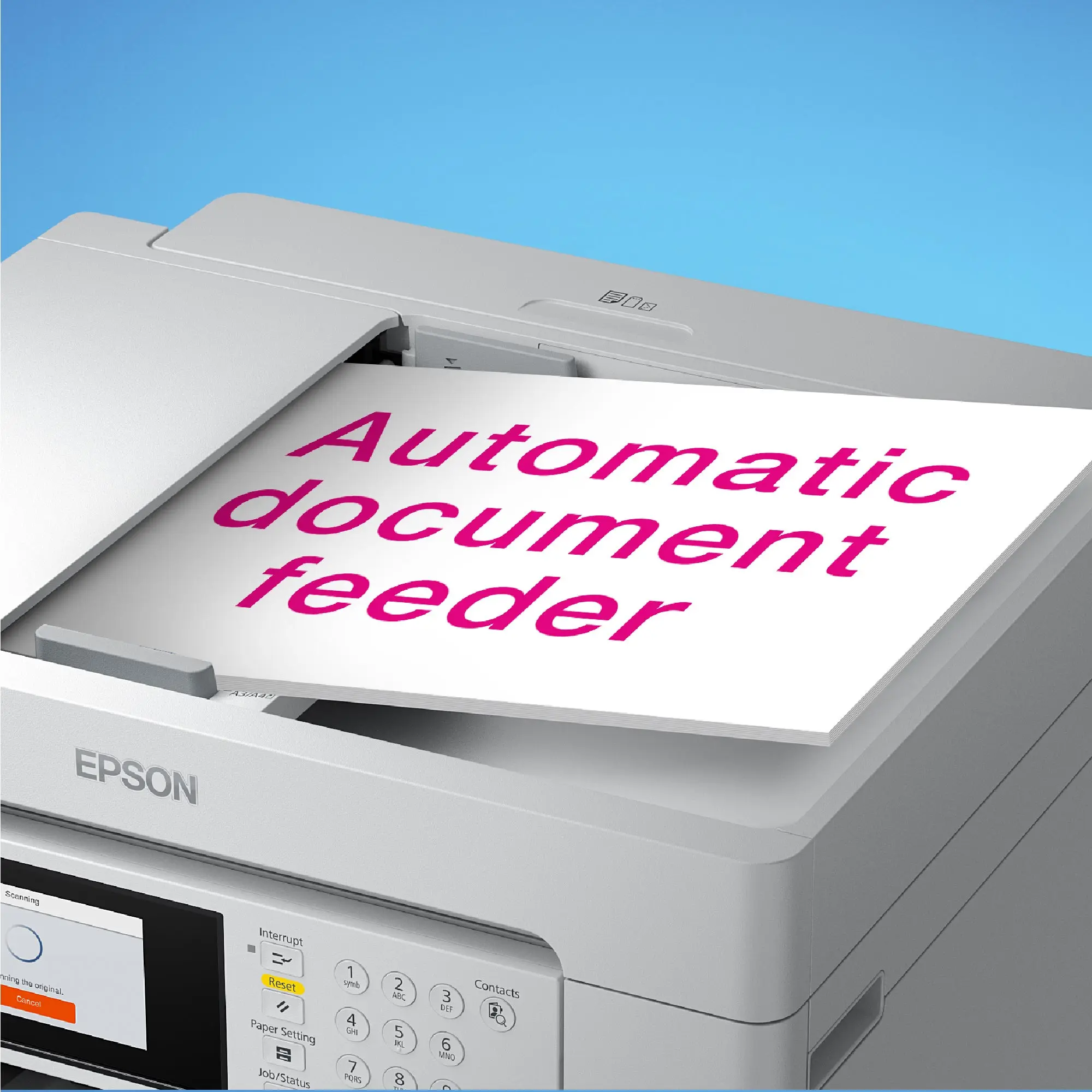 Epson EcoTank L15180 Inkjet Printer adf view