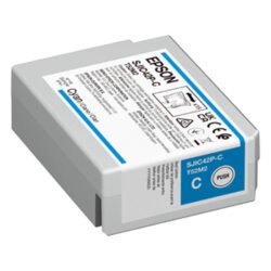 Epson ColorWorks C4000e Cyan Ink Cartridge front view