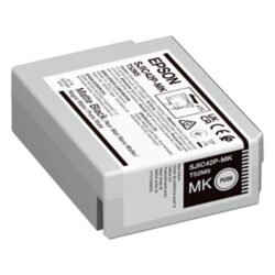 Epson ColorWorks C4000e Matt Black Ink Cartridge front view