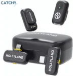 Hollyland LARK A1 Combo wireless microphone system front view