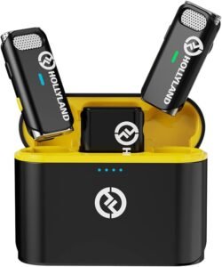 Hollyland LARK M1 wireless microphone system front view