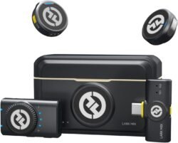 Hollyland LARK M2 wireless microphone system front view