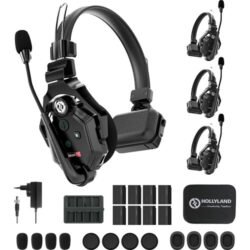 Hollyland Solidcom C1-4S full-duplex wireless intercom headset kit all view