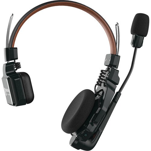 Hollyland Solidcom C1 Pro-8S wireless intercom system with 8 headsets side top view