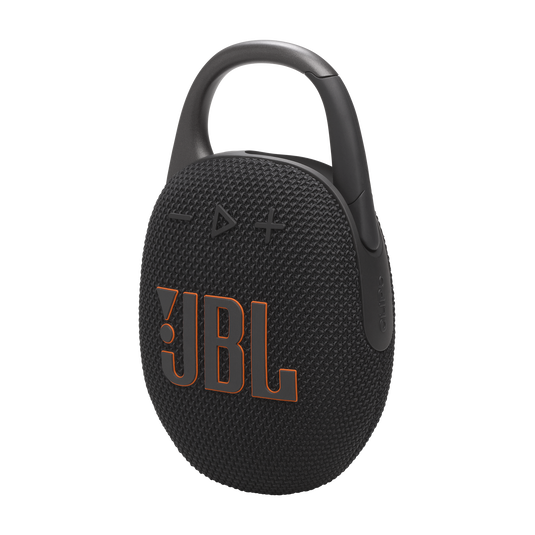 JBL Clip 5 Black portable Bluetooth speaker side r view