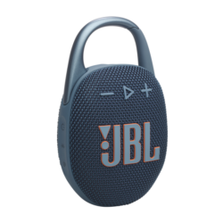 JBL Clip 5 Blue portable Bluetooth speaker side l view