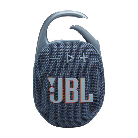 JBL Clip 5 Blue portable Bluetooth speaker front view