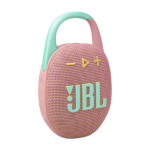 JBL Clip 5 Pink portable Bluetooth speaker side l view