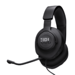 JBL Quantum 100 Custom Black wired gaming headset side view