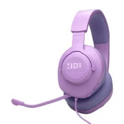 JBL Quantum 100 Custom Purple wired gaming headset side view