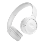 JBL Tune 520BT White wireless headphones side view