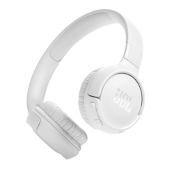 JBL Tune 520BT White wireless headphones side view
