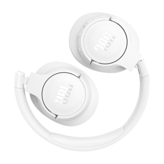 JBL Tune 770NC White wireless headphones top view
