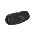 JBL Charge 5 Black portable Bluetooth speaker side view