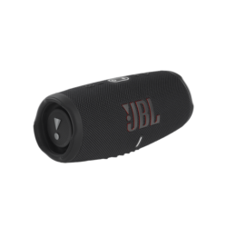 JBL Charge 5 Black portable Bluetooth speaker side view