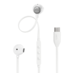 JBL Tune 305 White wired in-ear headphones front view