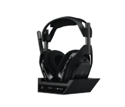 Logitech G Astro A50 X Wireless Gaming Headset black side view