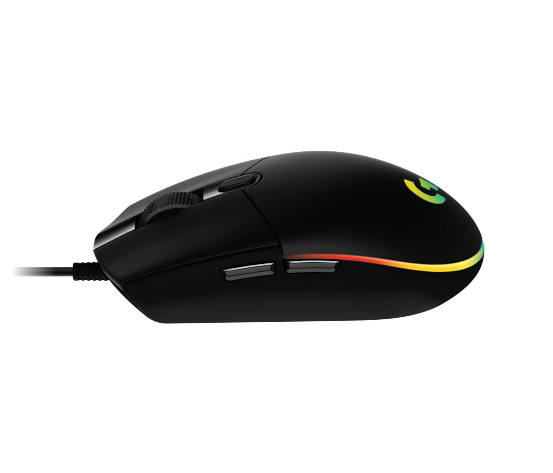Logitech G203 Wired Gaming Mouse side view