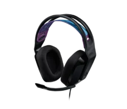 Logitech G335 Wired Gaming Headset black front view