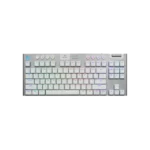 Logitech G915 X LIGHTSPEED TKL Wireless Gaming Keyboard white front view
