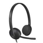 Logitech H340 USB Stereo Headset side view