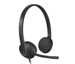 Logitech H340 USB Stereo Headset side view