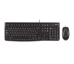 Logitech MK120 Wired Keyboard and Mouse Combo top view