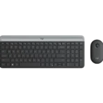 Logitech MK470 Slim Wireless Combo keyboard and mouse top view