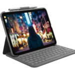 Logitech Slim Folio for iPad 10th Gen Arabic keyboard front view