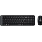 Logitech MK220 Compact Wireless Keyboard and Mouse Set top view