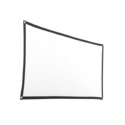 Manual portable projector screen 210x120 side view