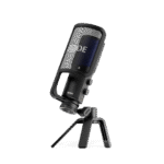 RØDE NT-USB+ condenser microphone stand side view