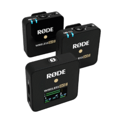 RØDE Wireless GO II dual channel wireless microphone system front view