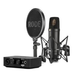 RØDE NT1-AI1 Kit condenser microphone with AI-1 interface front view